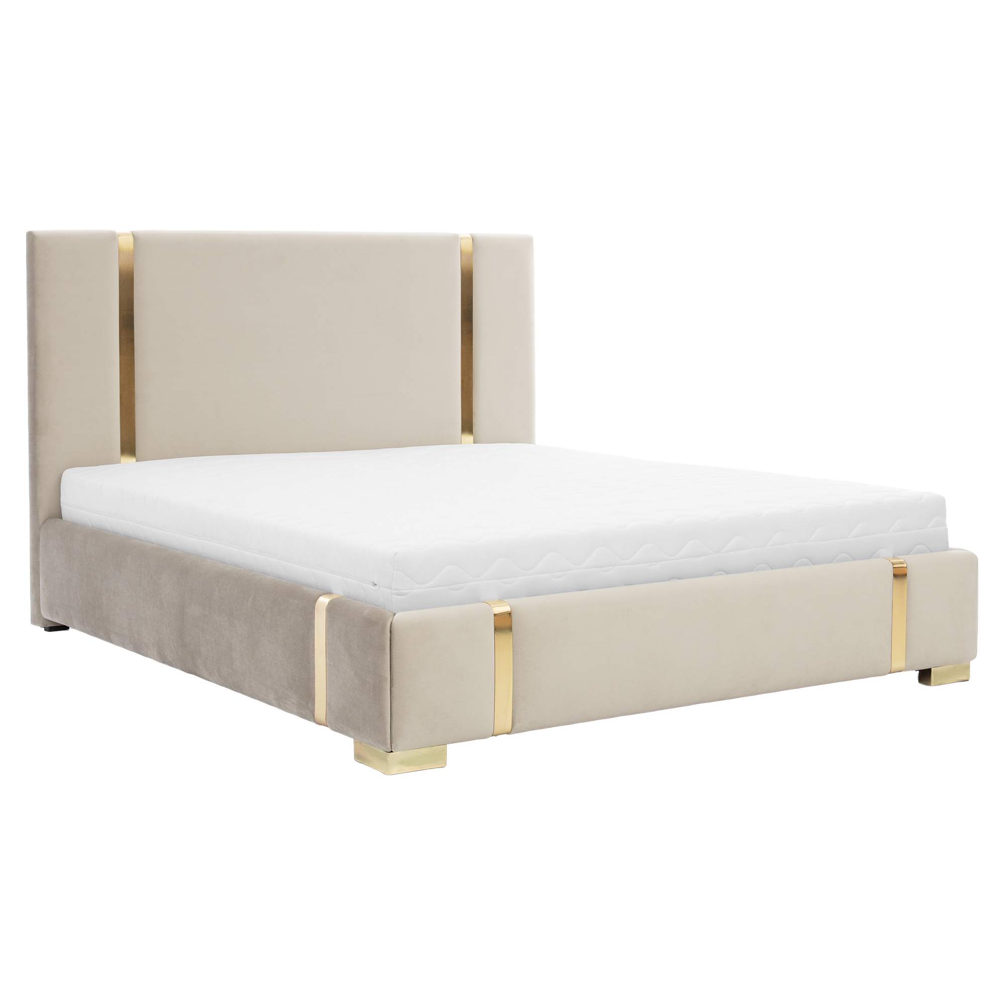 Sengeramme Orven Beige med Oppbevaring 180x200 cm