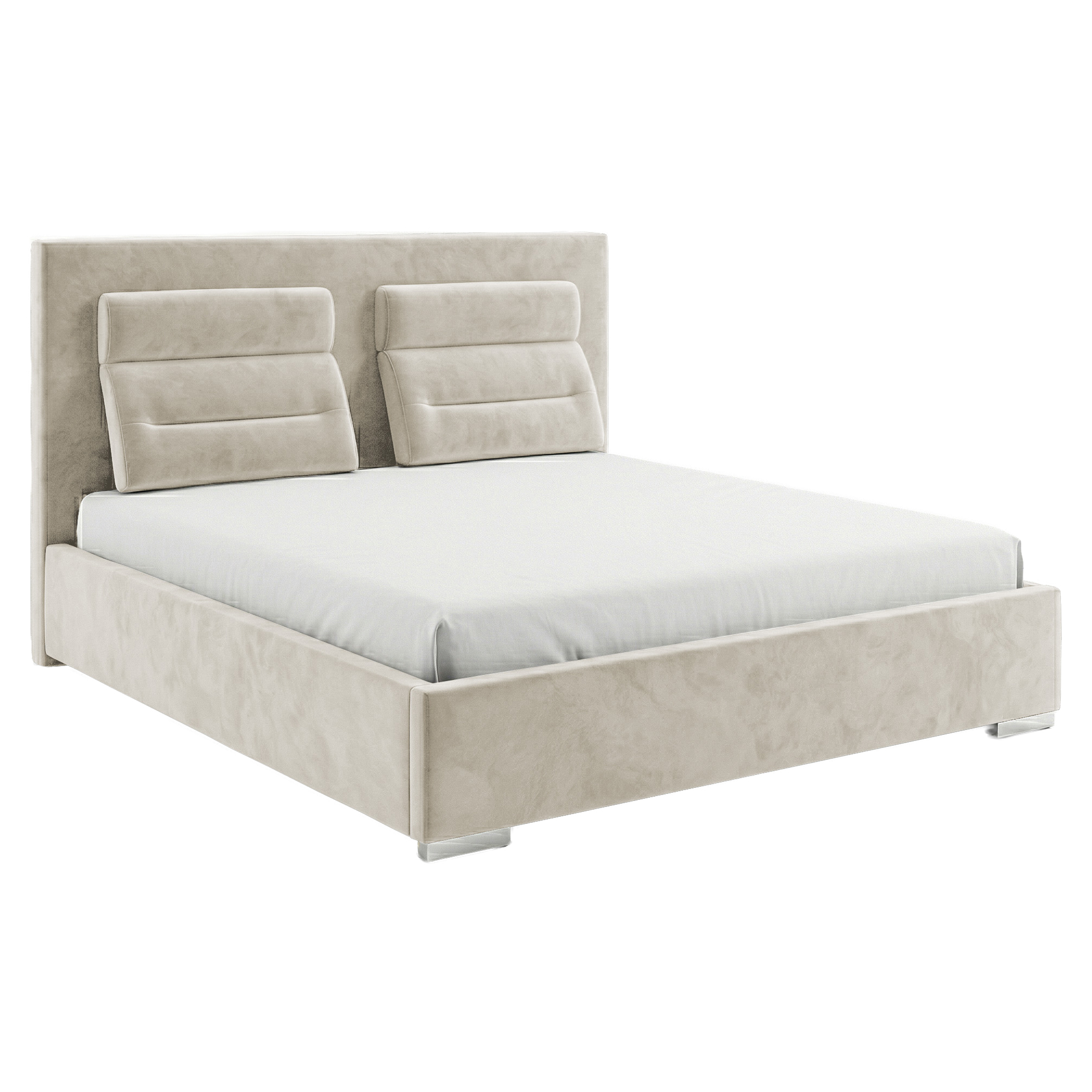 Sengeramme Portel Beige uten Oppbevaring 140x200 cm