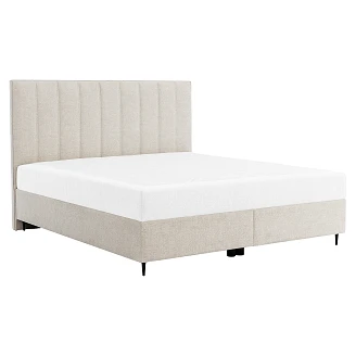 Sengeramme <strong>Avel</strong>  Flute Beige med Oppbevaring 140x200 cm
