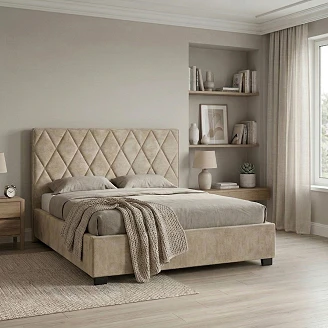 Sengeramme <strong>Lunor Di</strong>  Diamond Beige uten Oppbevaring 140x200 cm