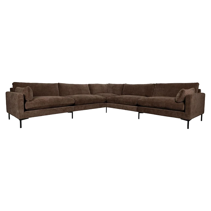 Zuiver Sofa 7-seters Summer Mørkebrun