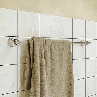 Omnires Håndkleholder Art Line Krom Blank 65 cm