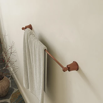 Omnires Håndkleholder Art Line Børstet Antikk Kobber Matt 65 cm