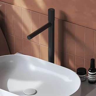 Ravak Servantbatteri Revers Svart Matt 38 cm