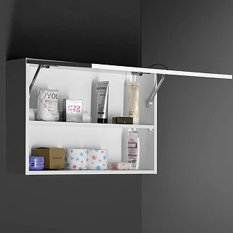 Veggskap Evin Hvit Blank 70x20x50 cm med Klaffdør
