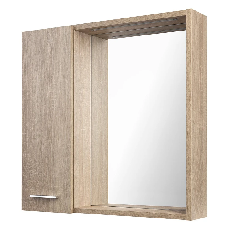 Speilskap Rove Platin Eik Matt 60 cm Venstre LED