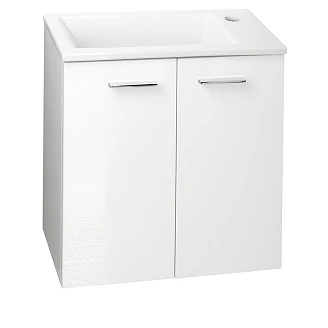 Servantskap Rove Hvit Blank 50 cm med Servant Hvit
