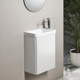 Servantskap Kiko Hvit Blank 40 cm med Servant Hvit
