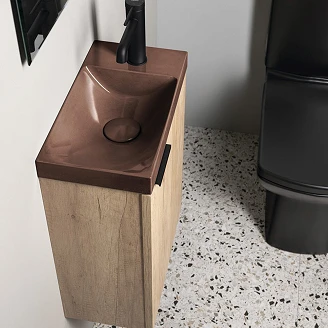Servant Laro Mørkebrun Halvblank 40 cm
