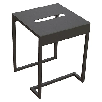 OUTLET Badrumspall Correo Svart Matt