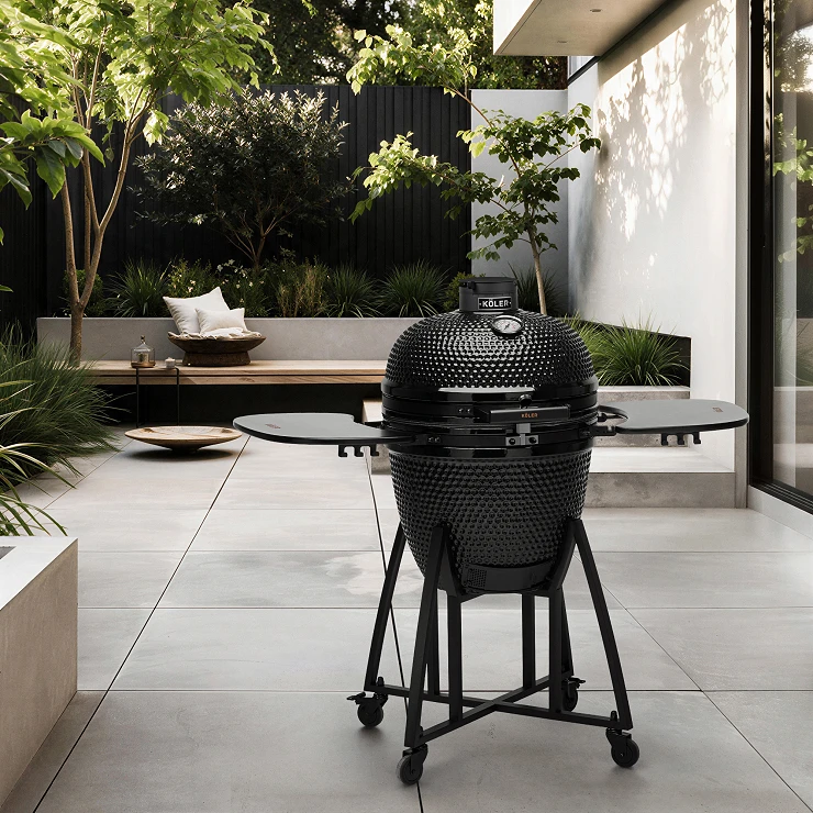 Köler Kullgrill Kamado EG21 Svart 66x64x79 cm