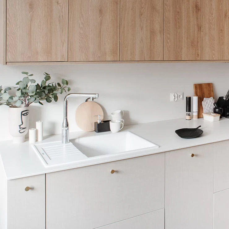 Cosentino Målbestilt Benkeplate Silestone Blanco Maple Polerad, 3 cm