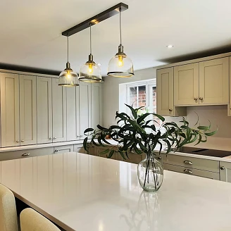 Cosentino Målbestilt Benkeplate Silestone White Storm 14 Polerad, 2 cm