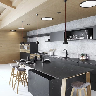 Cosentino Målbestilt Benkeplate Silestone Charcoal Soapstone Matt, 1.2 cm