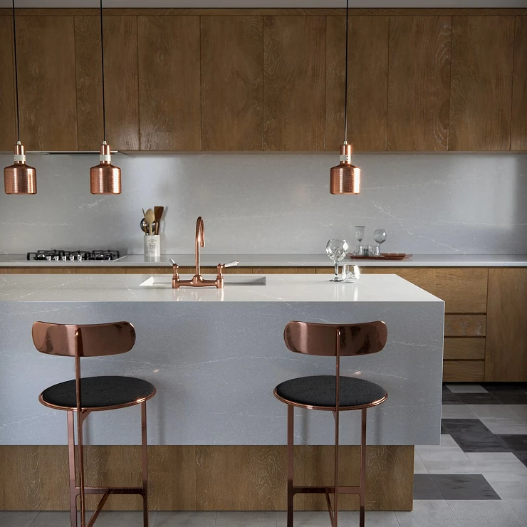 Cosentino Målbestilt Benkeplate Silestone Desert Silver Polerad, 1.2 cm