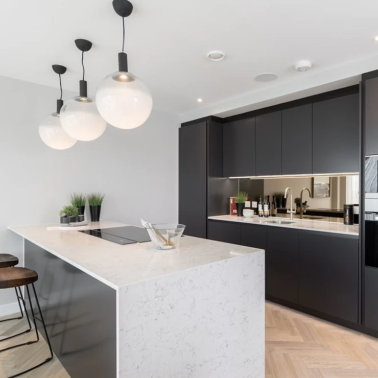 Cosentino Målbestilt Benkeplate Silestone White Arabesque Matt, 2 cm