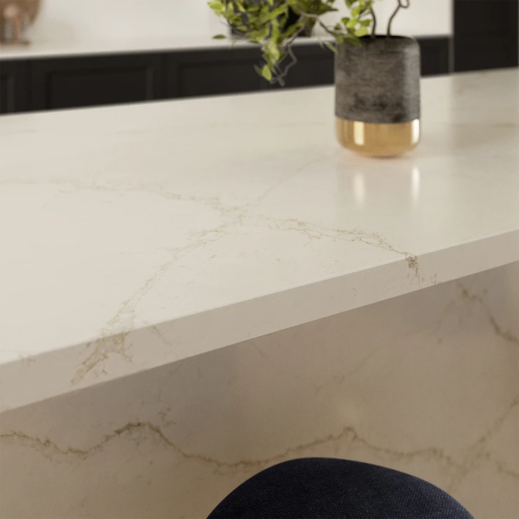 Cosentino Målbestilt Benkeplate Silestone Blanc Élysée Polerad, 3 cm