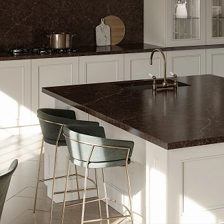 Cosentino Målbestilt Benkeplate Silestone Château Brown Polerad, 1.2 cm