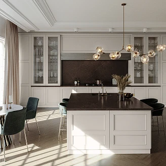 Cosentino Målbestilt Benkeplate Silestone Château Brown Polerad, 2 cm