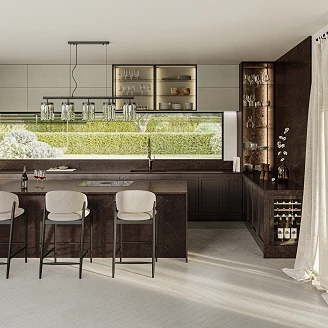 Cosentino Målbestilt Benkeplate Silestone Château Brown Matt, 2 cm