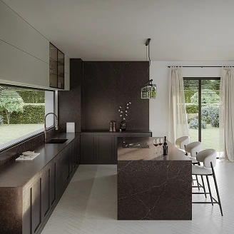 Cosentino Målbestilt Benkeplate Silestone Château Brown Matt, 3 cm