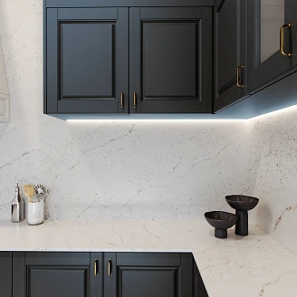 Cosentino Målbestilt Benkeplate Silestone Eclectic Pearl Polerad, 1.2 cm