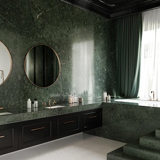 Cosentino Målbestilt Benkeplate Silestone Jardin Emerald Polerad, 2 cm