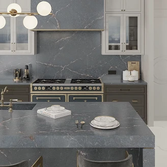 Cosentino Målbestilt Benkeplate Silestone Parisien Bleu Polerad, 3 cm