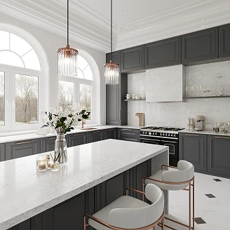Cosentino Målbestilt Benkeplate Silestone Rivière Rose Polerad, 2 cm