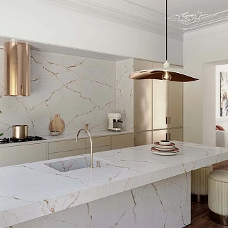 Cosentino Målbestilt Benkeplate Silestone Versailles Ivory Polerad, 3 cm