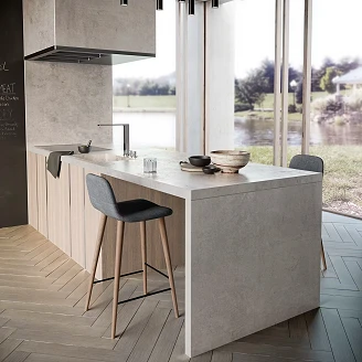 Cosentino Måltilpasset Veggplate Dekton Kreta Matt, 0.8 cm