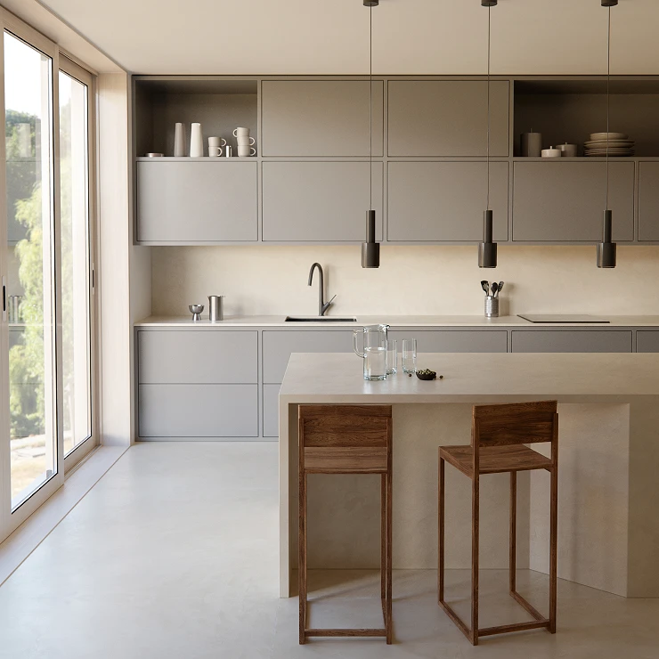 Cosentino Måltilpasset Veggplate Dekton Nacre Teksturert Velvet, 0.8 cm