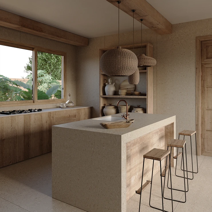 Cosentino Målbestilt Benkeplate Dekton Avorio Teksturert Matt, 1.2 cm