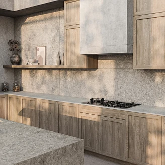Cosentino Måltilpasset Veggplate Dekton Grigio Matt, 0.8 cm
