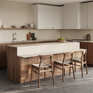 Cosentino Målbestilt Benkeplate Dekton Nebbia Teksturert Matt, 1.2 cm