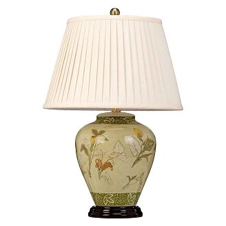 Elstead Bordlampe Arum Lily Beige
