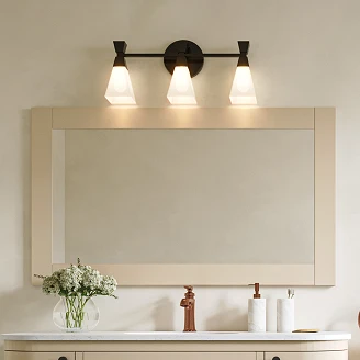 Elstead Vegglampe Trio Bowtie Svart