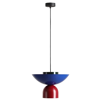 Hengende Lampe <strong>Nindra</strong>  Deep Green, Vinrød