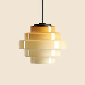 Hengende Lampe <strong>Ylmo</strong>  Nøttebrun Ø14 cm