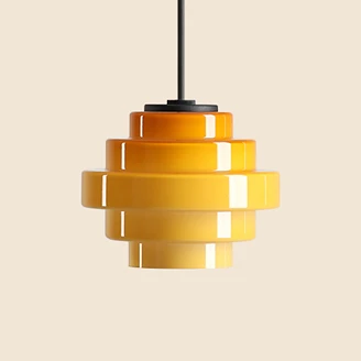 Hengende Lampe <strong>Ylmo</strong>  Honninggul Ø14 cm