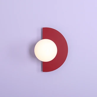 Vegglampe <strong>Lynno</strong>  Vinrød
