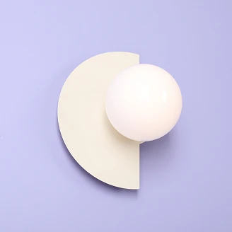 Vegglampe <strong>Lynno</strong>  Kremhvit