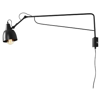 Vegglampe <strong>Halla</strong>  Svart L