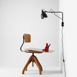 Vegglampe <strong>Halla</strong>  Svart S