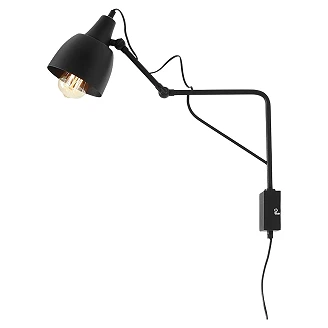 Vegglampe <strong>Halla</strong>  Svart S