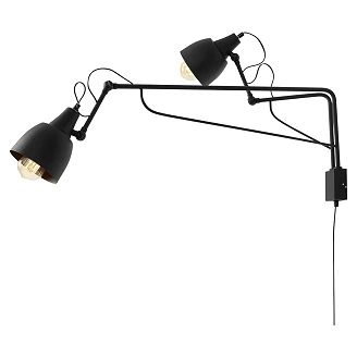 Vegglampe <strong>Halla</strong>  Svart Duo