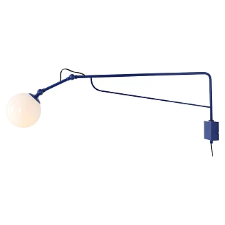 Vegglampe Glass <strong>Halla</strong>  Koboltblå L
