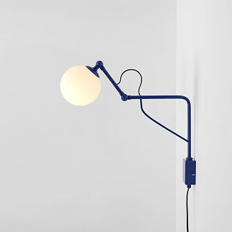 Vegglampe Glass <strong>Halla</strong>  Koboltblå S