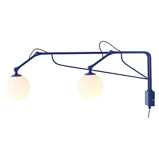 Vegglampe Glass <strong>Halla</strong>  Koboltblå Duo