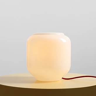 Bordlampe <strong>Ternia</strong>  Beige, Kirsebærrød